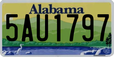 AL license plate 5AU1797