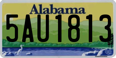 AL license plate 5AU1813