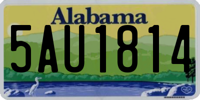 AL license plate 5AU1814