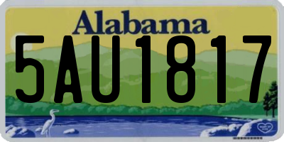 AL license plate 5AU1817