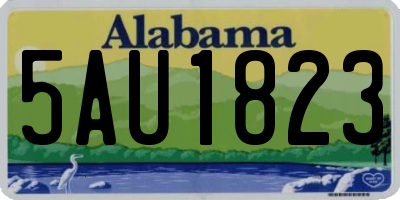 AL license plate 5AU1823