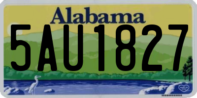 AL license plate 5AU1827