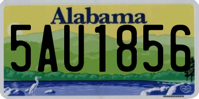 AL license plate 5AU1856