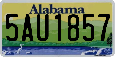 AL license plate 5AU1857