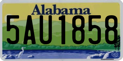 AL license plate 5AU1858
