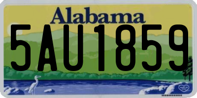AL license plate 5AU1859