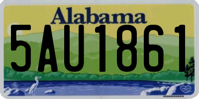 AL license plate 5AU1861