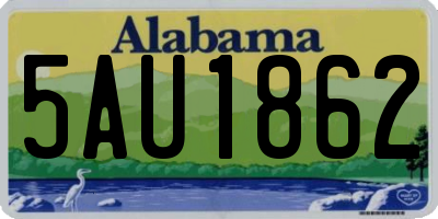 AL license plate 5AU1862