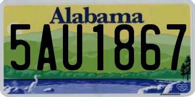 AL license plate 5AU1867