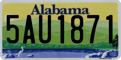 AL license plate 5AU1871