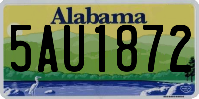 AL license plate 5AU1872