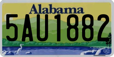 AL license plate 5AU1882