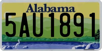 AL license plate 5AU1891