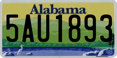 AL license plate 5AU1893