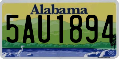 AL license plate 5AU1894