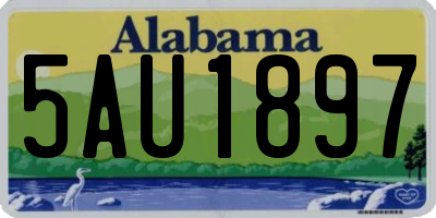 AL license plate 5AU1897