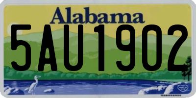 AL license plate 5AU1902