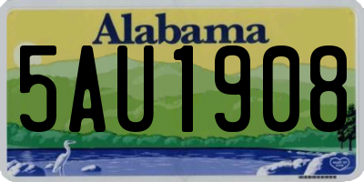 AL license plate 5AU1908