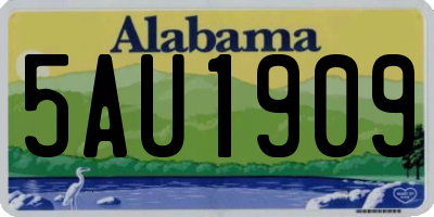 AL license plate 5AU1909