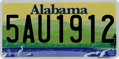 AL license plate 5AU1912