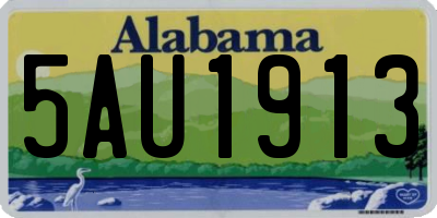 AL license plate 5AU1913