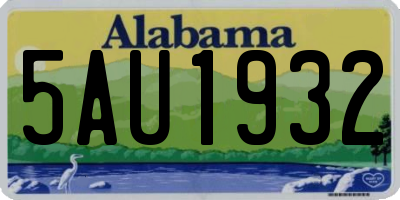 AL license plate 5AU1932