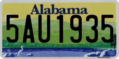 AL license plate 5AU1935