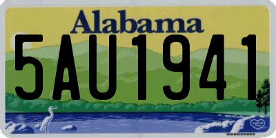 AL license plate 5AU1941