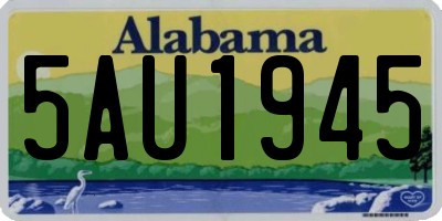 AL license plate 5AU1945