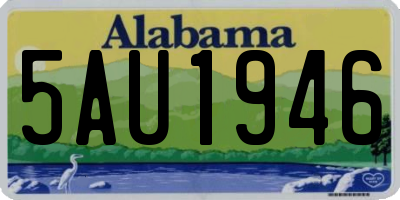 AL license plate 5AU1946