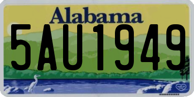 AL license plate 5AU1949