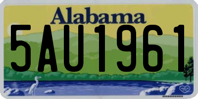 AL license plate 5AU1961