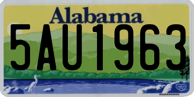 AL license plate 5AU1963