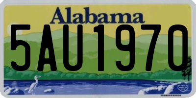 AL license plate 5AU1970