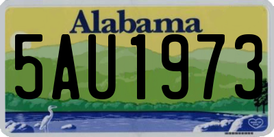 AL license plate 5AU1973