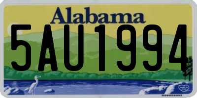 AL license plate 5AU1994