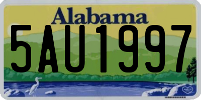 AL license plate 5AU1997
