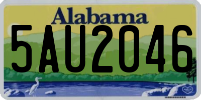 AL license plate 5AU2046