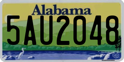 AL license plate 5AU2048