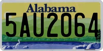 AL license plate 5AU2064
