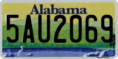AL license plate 5AU2069