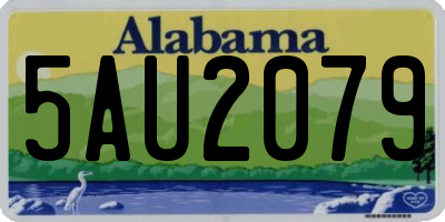 AL license plate 5AU2079