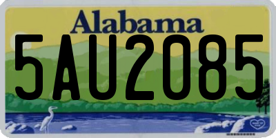AL license plate 5AU2085