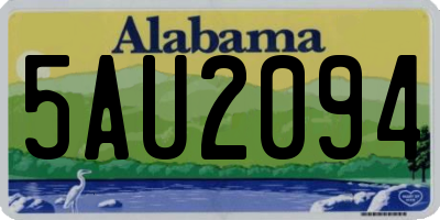AL license plate 5AU2094