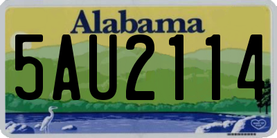 AL license plate 5AU2114
