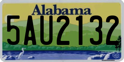 AL license plate 5AU2132