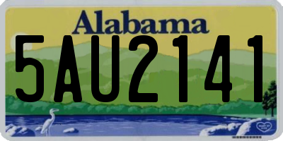 AL license plate 5AU2141