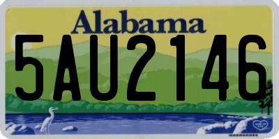 AL license plate 5AU2146