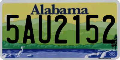 AL license plate 5AU2152