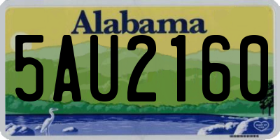 AL license plate 5AU2160